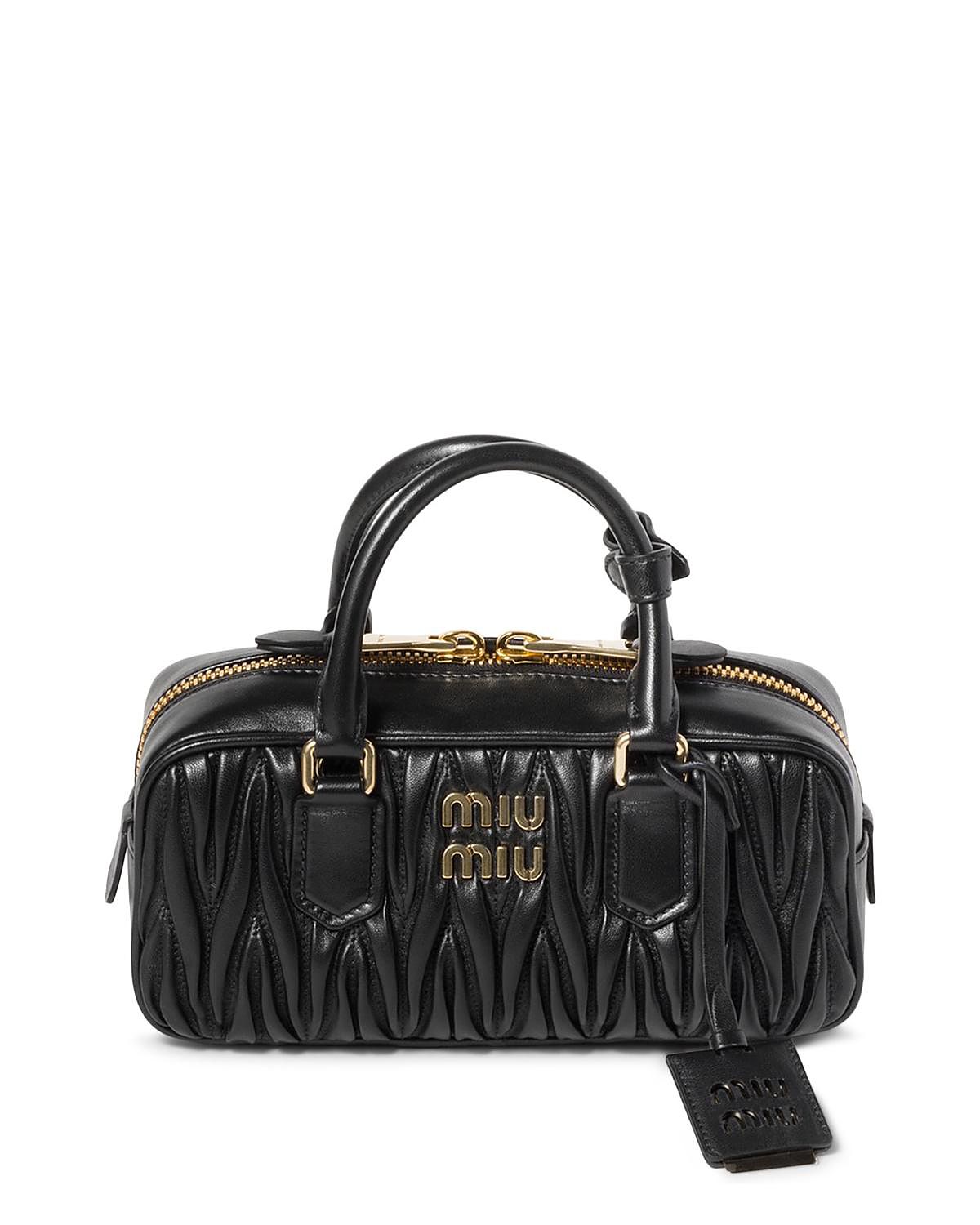 Miu Miu Arcadie Matelasse Nappa Leather Bag, 8.66 x 2.96