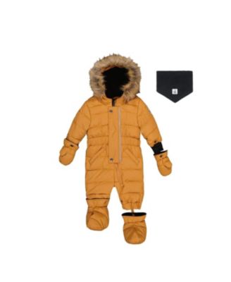 Unisex Quilted Fleece-Lined One Piece Snowsuit - Baby