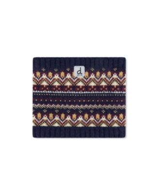  Boys' Fair Isle Jacquard Fleece-Lined Knit Neckwarmer - Baby