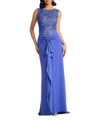  Evelise Lace Cascade Gown