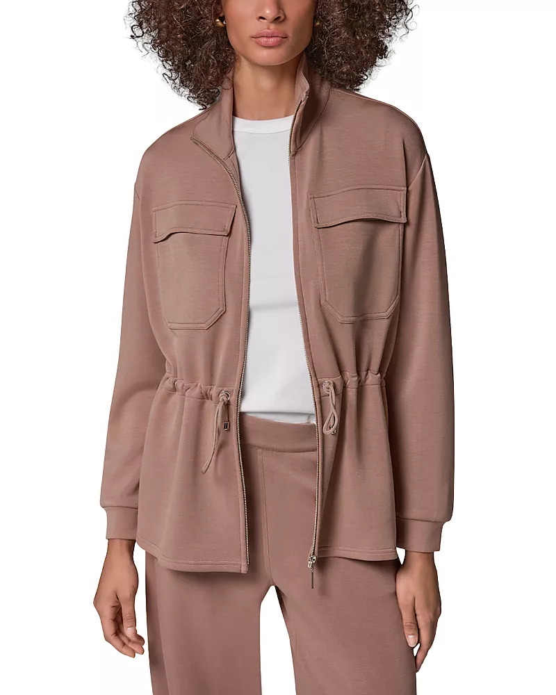 Donna Karan Weekend Jet Setter Zip Front Jacket