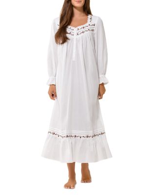 Long Sleeve Cotton Woven Lawn Ballet Nightgown