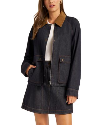 Marley Denim Corduroy Collar Jacket