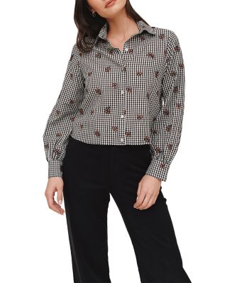 Cotton Printed Crop Shirt