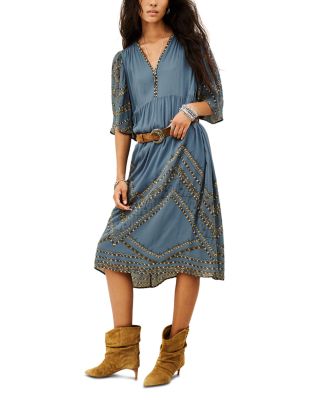 Pacifica Elbow Sleeve Midi Dress