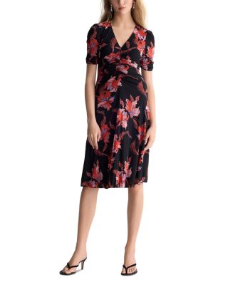 Koren Reversible Ruched Mesh Dress