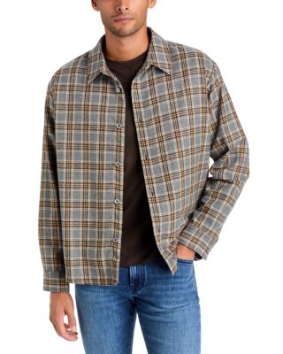Plaid Zip Overshirt Jacket