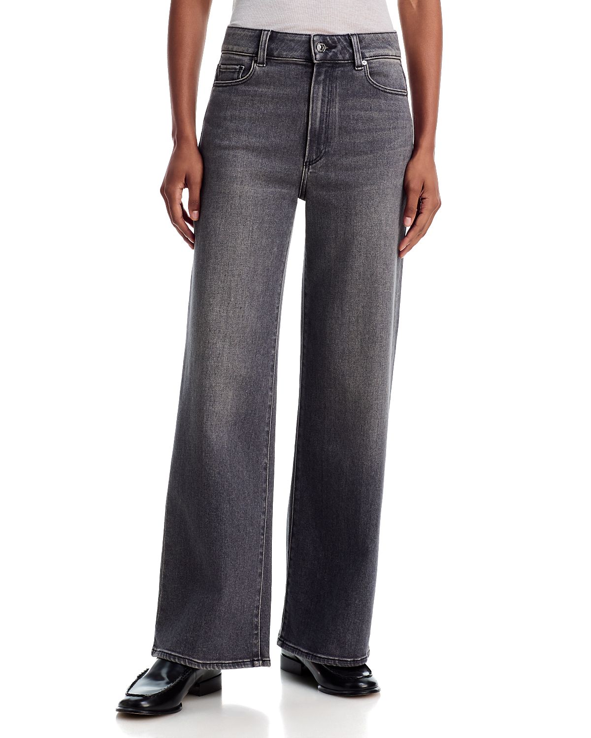 Paige Anessa High Rise Wide Leg Jeans