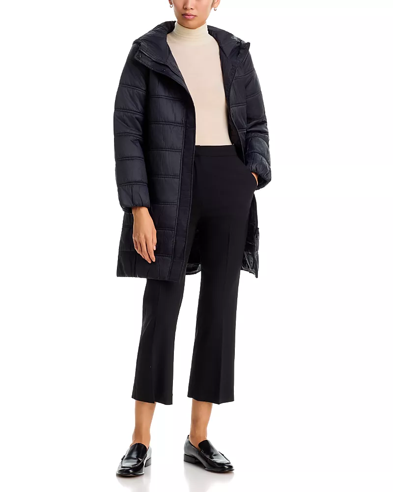 Eileen Fisher Hooded Puffer Coat
