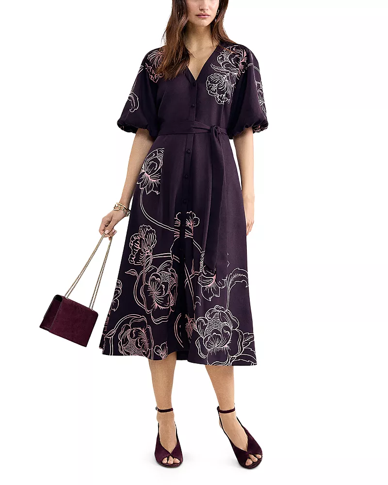 Phase Eight Mabel Print Midi Dress