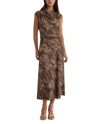 Cowl Neck Midi Dress
