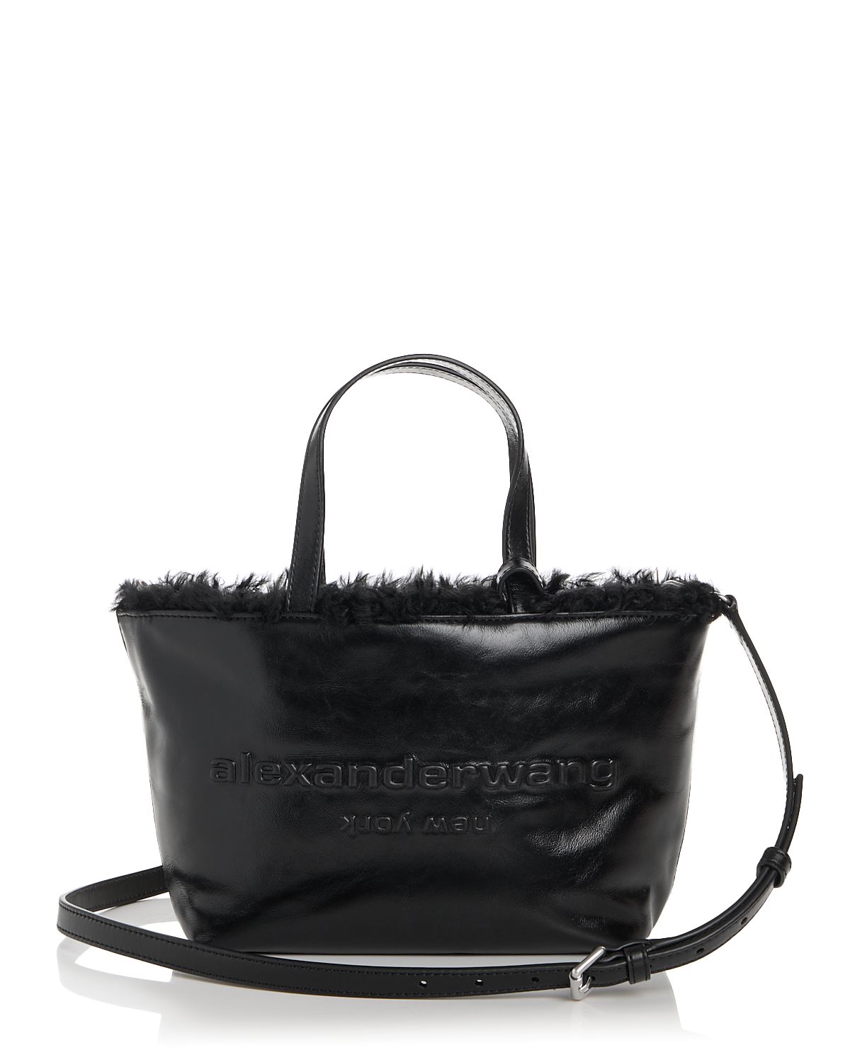 alexanderwang Punch Shearling Lined Leather Tote