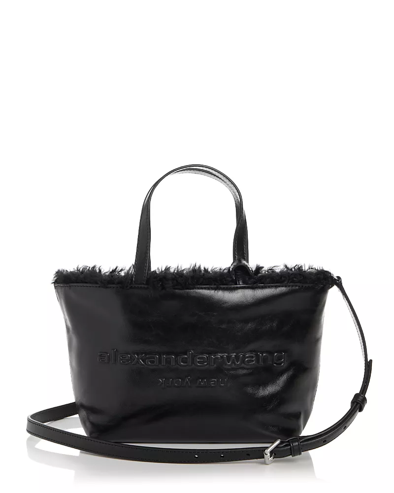 alexanderwang Punch Shearling Lined Leather Tote