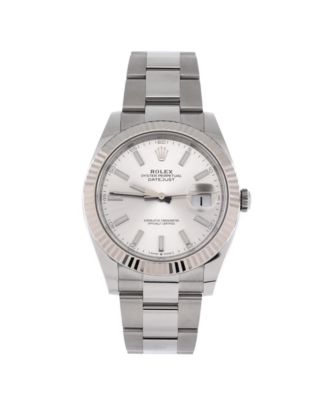  Oyster Perpetual Datejust Automatic Watch in Stainless Steel and White Gold 41mm