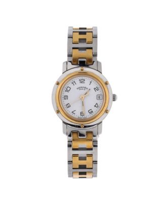 Clipper Quartz Watch in Stainless Steel with Plated Metal 24mm