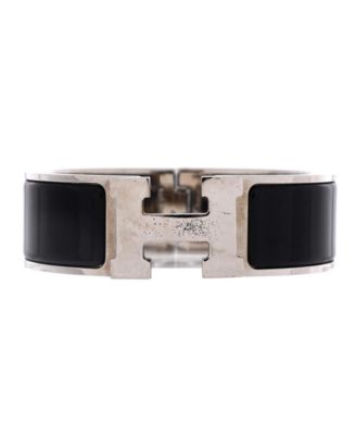 Wide Clic H Bracelet Enamel