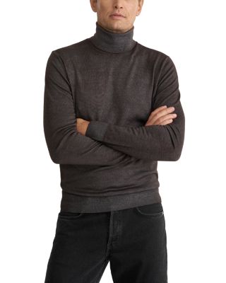 Merino Wool Vintage Knit Turtleneck Sweater