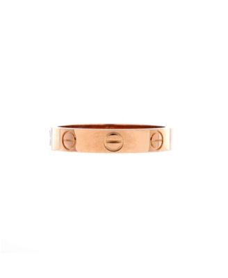 Love Wedding Band Ring 18K Rose Gold