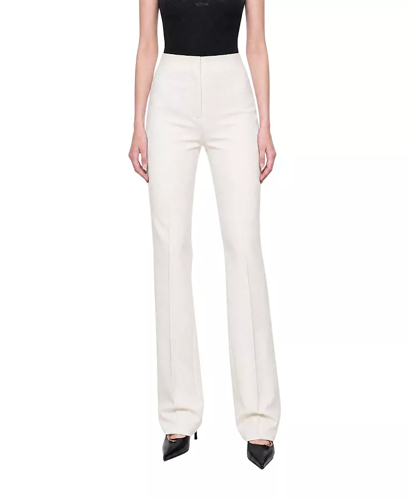 Nocturne High Waist Slit Hem Trousers