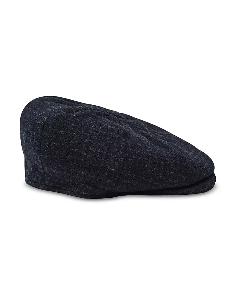 Reiss Arbor Wool Houndstooth Newsboy Cap