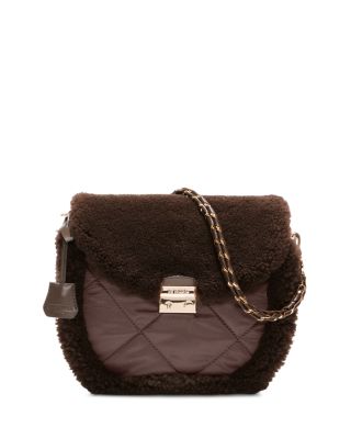 Crosby Lock Saddle Shearling & Leather Crossbody - Exclusive