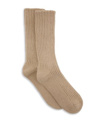 Carmen Ribbed Wool Blend Mid Calf Socks