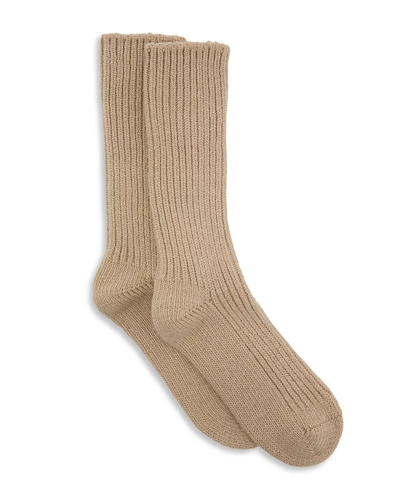 Reiss Carmen Ribbed Wool Blend Mid Calf Socks