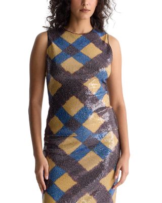 Tanselle Sequinned Sleeveless Top