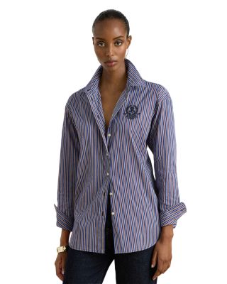 Relaxed Fit Striped Broadcloth Shirt