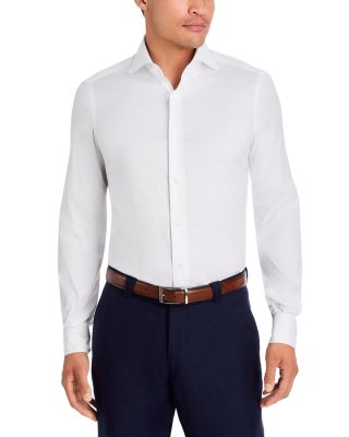 Stretch Cotton Basic Dress Shirt