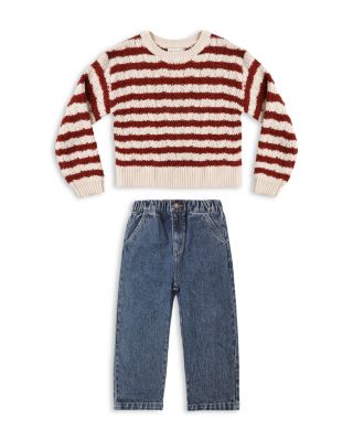 Unisex Ruby Stripe Sweater & Jeans Set - Baby