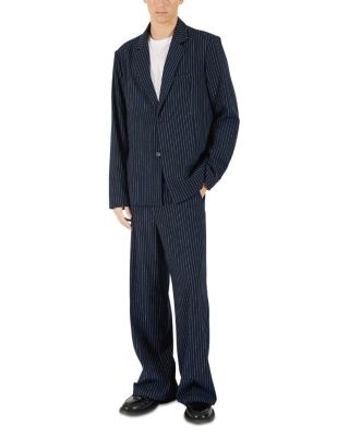 Regular Fit Two Button Pinstripe Blazer