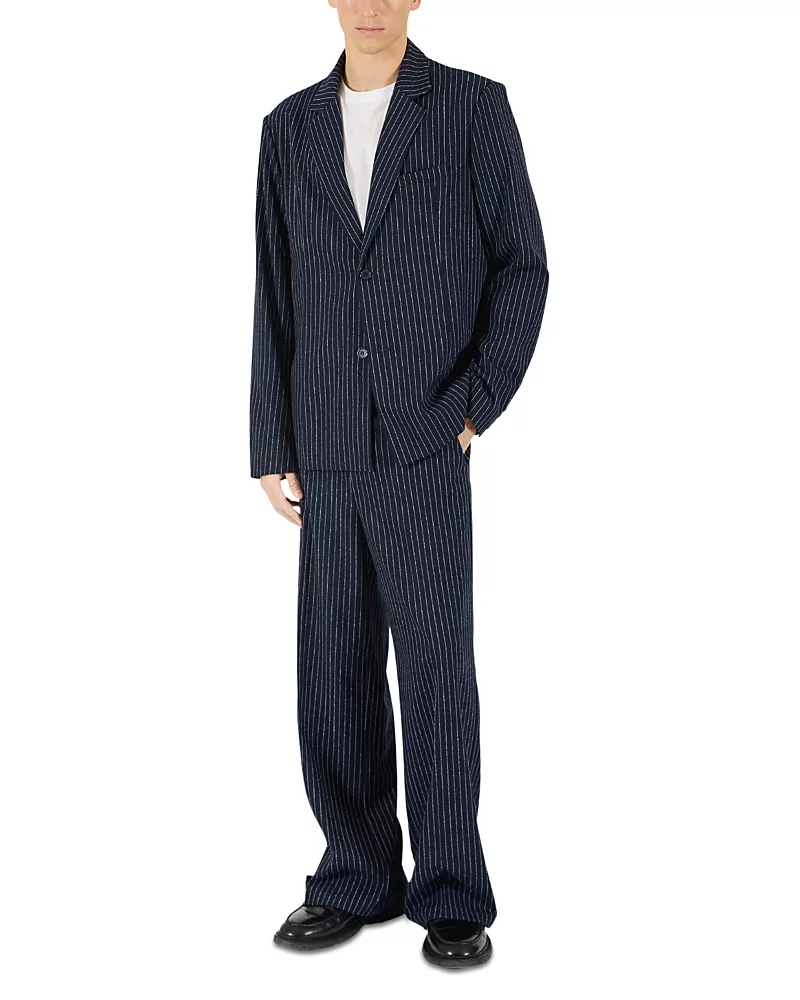 Krost Regular Fit Two Button Pinstripe Blazer