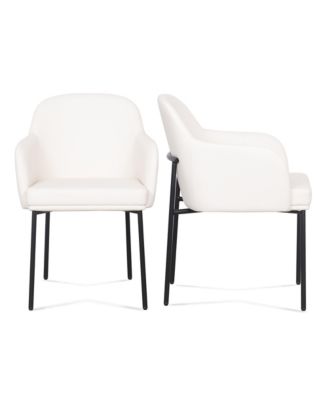  Sydney Performance Faux Leather Armchair, Set of 2