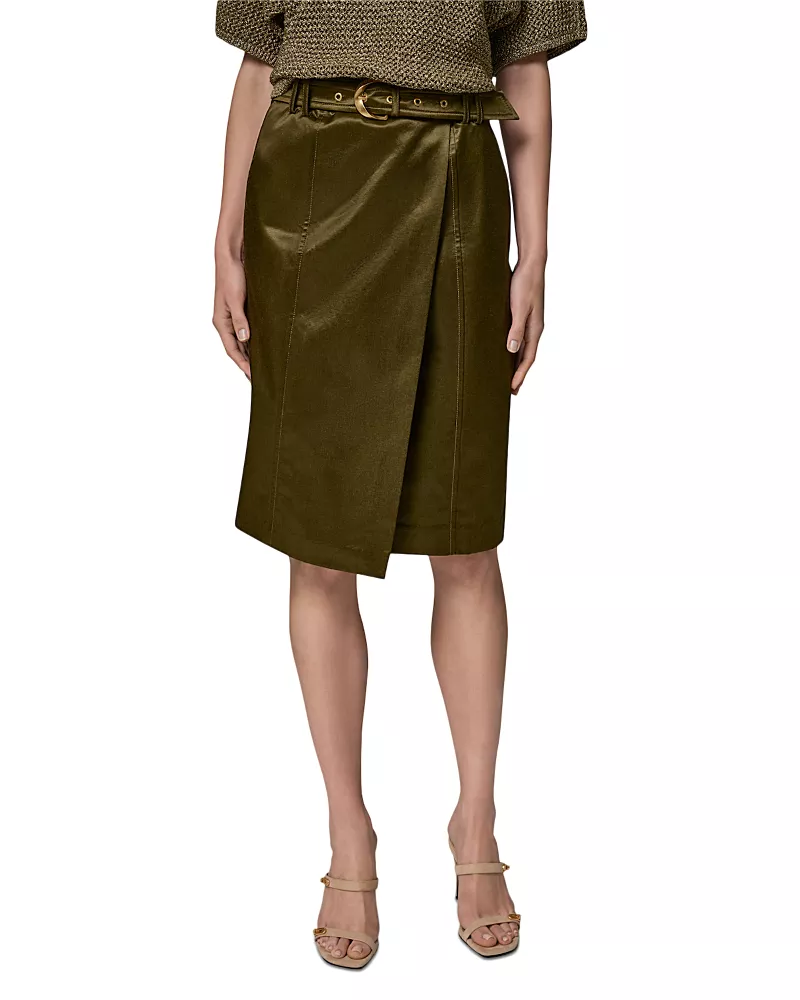 Donna Karan New York Belted Wrap Skirt