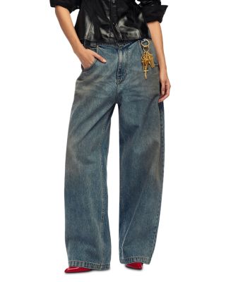 Bad Girl Wide Leg Jeans in Classic Blue