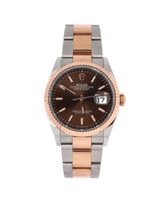  Oyster Perpetual Datejust Automatic Watch in Stainless Steel and Rose Gold 36mm