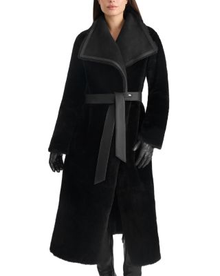 Marian Shearling Reversible Wrap Coat