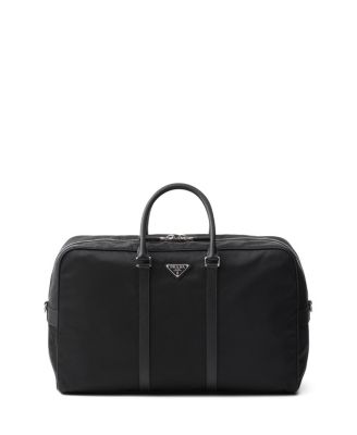  Re-Nylon and Saffiano Leather Duffel Bag