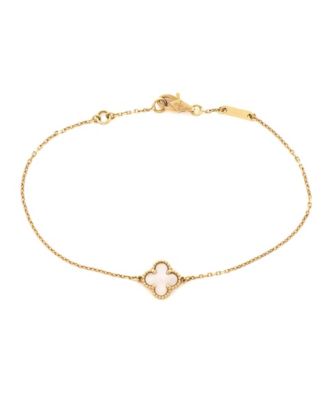  Sweet Alhambra Bracelet 18K Gold and Mother of Pearl