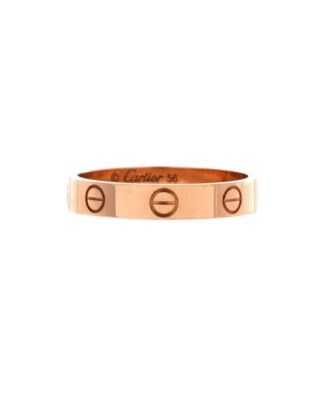  Love Wedding Band Ring 18K Rose Gold