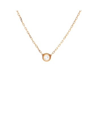  Large Cartier D'Amour Pendant Necklace 18K Gold with Diamond, 16"