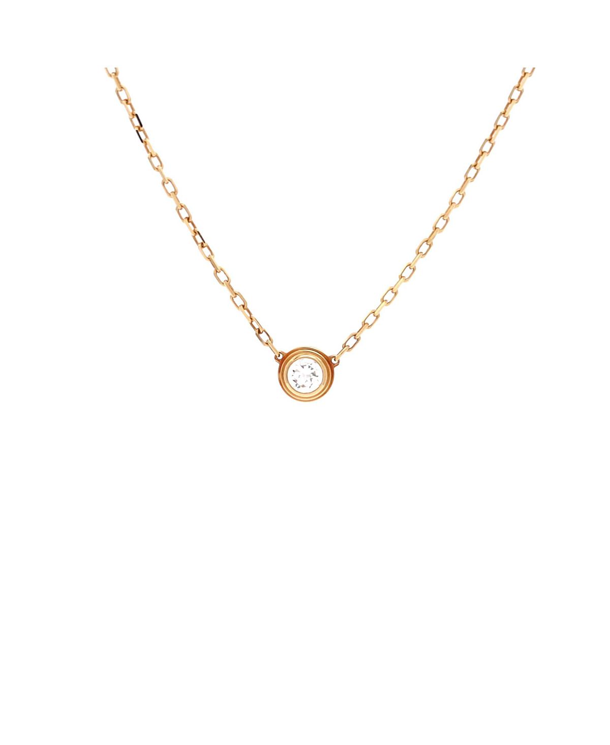 Pre-Owned Cartier Large Cartier D'Amour Pendant Necklace 18K Gold with Diamond