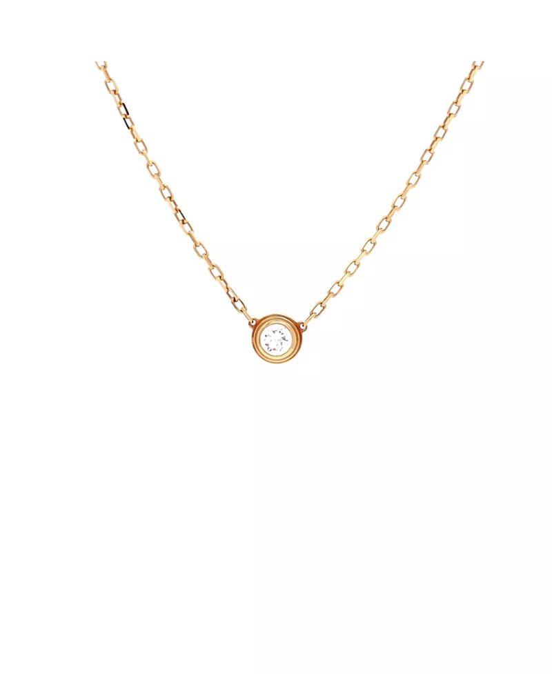Pre-Owned Cartier Large Cartier D'Amour Pendant Necklace 18K Gold with Diamond, 16
