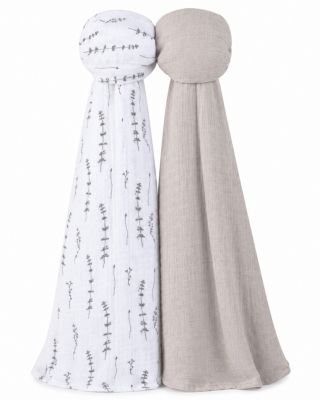 Unisex Cotton Muslin Swaddle Blanket 2 Pack - Baby