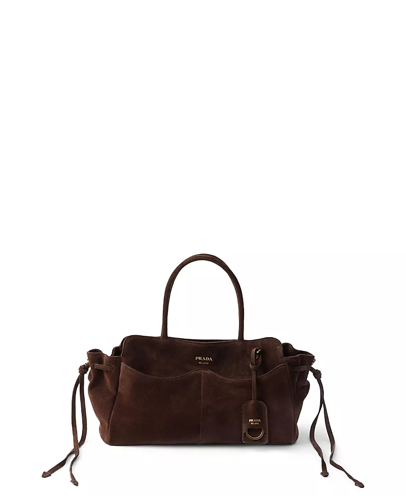 Prada Allusion Large Suede Bag