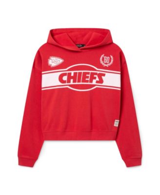  Women's NFL Kansas City Chiefs Oversized Crop Hoodie
