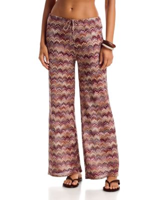 Printed Pull On Swim Cover-Up Pants - Exclusive
