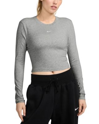Sportswear Chill Knit Slim Long Sleeve Cropped Top