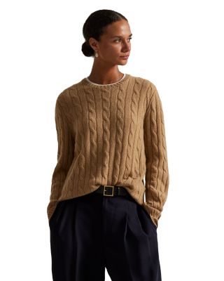 Cable Knit Cashmere Sweater